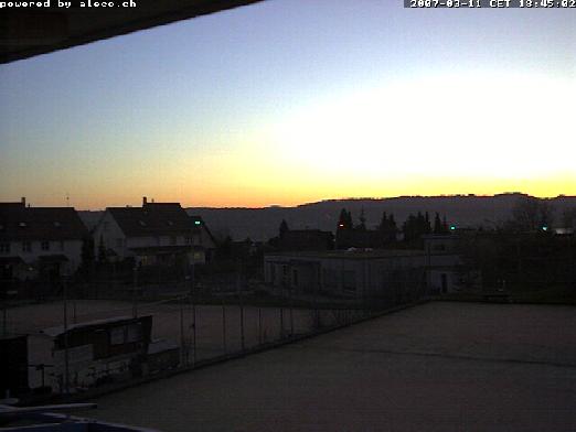 Abendd�mmerung beim Tennisclub Uetikon
