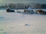 Bauernhof im Schnee