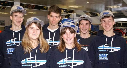 Hinten; Pascal, C�dric, Yannick und Raphael,  Vorne; Seraina und Melanie