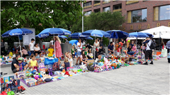 Kinderflohmarkt auf dem Stadtplatz