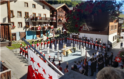 Kirchweihe Wiler mit Aufzug der Herrgottsgrenadiere