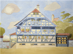 Carl Zweifel – Interieurs und Stadtansichten, Pläne und Zeichnungen