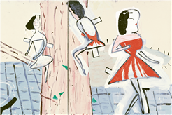 Rose Wylie. Flick and Float