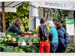 Wochenmarkt auf dem Lindenplatz Allschwil