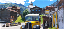 Nostalgiepostauto-Fahrten von Tschiertschen zur Alp Farur und nach Molinis