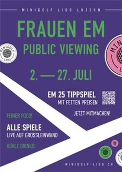 Minigolf Lido Frauen EM Public Viewing