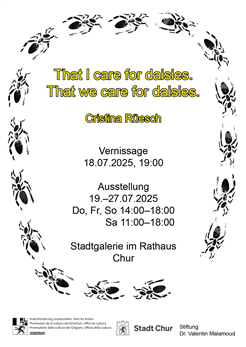 That I care for daisies. That we care for daisies. | CRISTINA RÜESCH