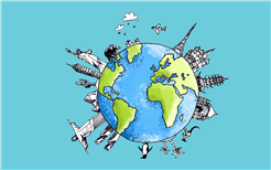 In einer Stunde um die Welt