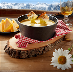 Hütten-Gaudi in der Fonduestube im Klewenstock