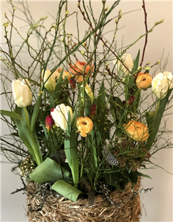 Frühlingsgarten im Gefäss