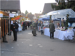 Frühjahrsmarkt in Allschwil, beim Dorfplatz, Neuweilerstrasse und Mühlebachweg
