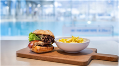 Burger-Plausch im Sportrestaurant