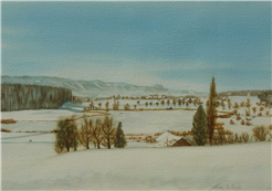 Aquarell Bilderausstellung von Silvia Amsler-Hess, Hombrechtikon