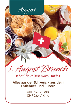 1. August Brunch im Hotel Rischli