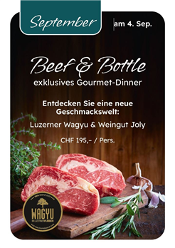 Beef & Bottle – exklusives Gourmet-Dinner