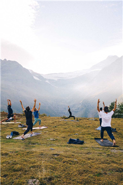 Yoga, Wandern oder Biken und Slow Food