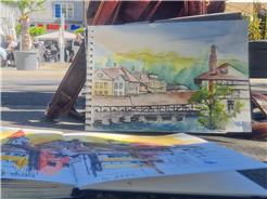 Summer in the City - Urban Sketching