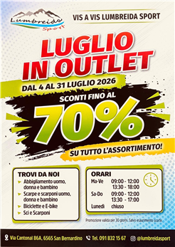 Luglio in outlet