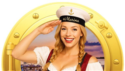 Oktoberfest Schiff im Hafen Ermatingen am Bodensee