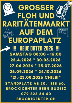 Grösster Flohmarkt in Bern Europaplatz 2026