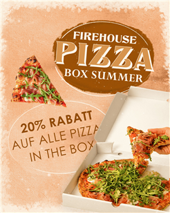 Pizza Box Summer – 20% auf alle Take-Away-Pizzas!