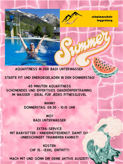 Aquafitness in der Badi Unterwasser