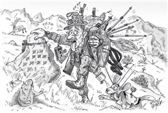 „Jagdlust auf gute Laune“ – Karikaturen von Rolf Giger