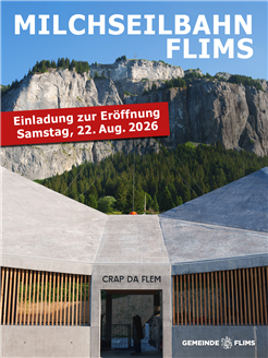 Eröffnung der neuen Milchseilbahn in Fidaz
