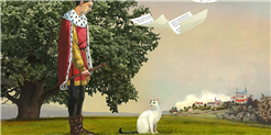 Tino Flautin und Kater Leo