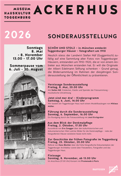 Sonderausstellung im Ackerhus SCHÖN UND STOLZ Toggenburgerhäuser