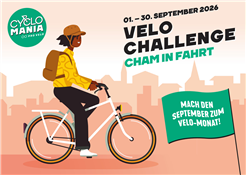 Velo-Challenge CHAM in Fahrt mit Cyclomania vom 1.-30. September 2026