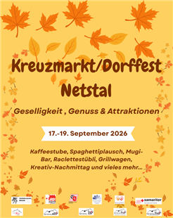 Kreuzmarkt / Dorffest Netstal 17.-19. September 2026