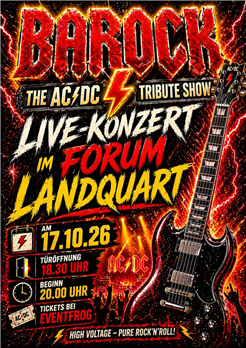 AC/DC Tribute Konzert mit der bekannten Band Barock im Forum in Landquart